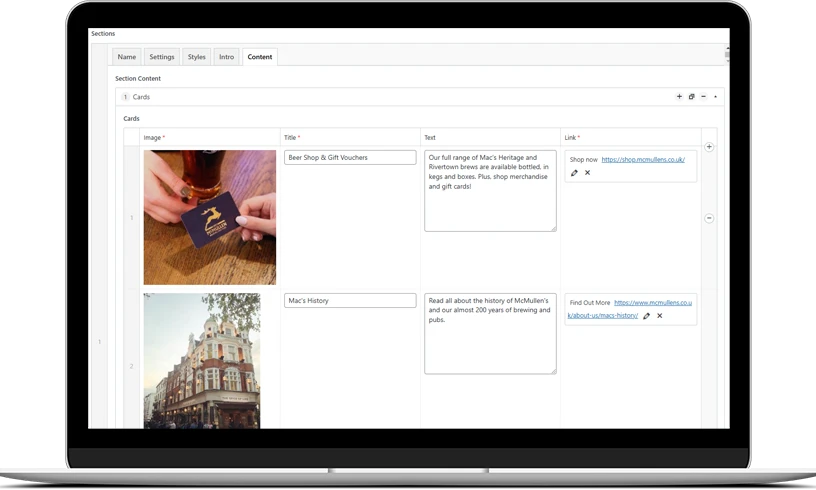 Website Support and Maintenance WordPress admin view